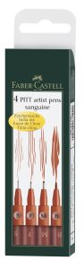 4 Feutres Faber-Castell Pitt Artist Pen - sanguine