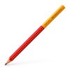 Crayon  papier Jumbo Grip Faber-Castell - bicolore rouge