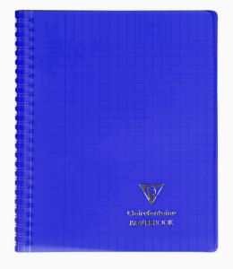 Cahier Clairefontaine Koverbook - 17x22 cm - 160 pages - Séyès - bleu navy