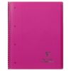 Cahier Clairefontaine Koverbook - A4+ - 160 pages - Séyès - rose