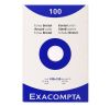 Étui de 100 Fiches Bristol Exacompta - 100x150mm - blanc uni