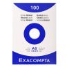 tui de 100 Fiches Bristol A5 Exacompta - 148x210mm - blanc uni