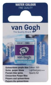 Aquarelle Fine Van Gogh - demi godet - pourpre bleu quinacridone