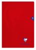 Cahier Clairefontaine Mimesys - 24x32 cm - 96 pages - petits carreaux - rouge