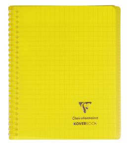 Cahier Clairefontaine Koverbook - 17x22 cm - 160 pages - Séyès - jaune