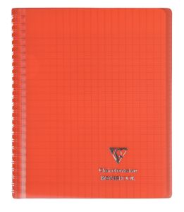 Cahier Clairefontaine Koverbook - 17x22 cm - 160 pages - Séyès - rouge