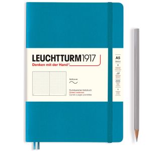 Carnet Leuchtturm souple - 14,5x21cm - océan - pointillés