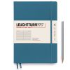 Carnet Leuchtturm Rigide - B5 17,8x25,4 cm - Pacific green - ligné