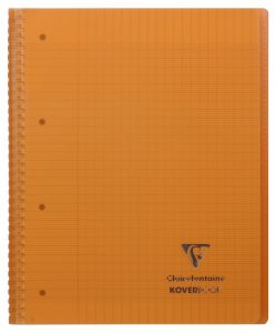 Cahier Clairefontaine Koverbook - A4+ - 160 pages - Séyès - orange
