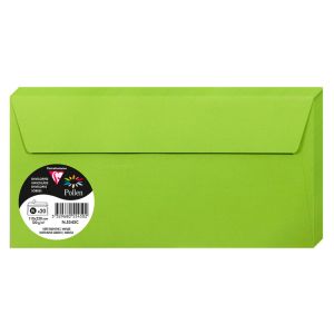 20 Enveloppes Pollen Clairefontaine - 110x220 mm - vert menthe