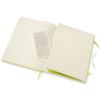 Carnet Moleskine Rigide - 19x25 cm - Pages blanches - Vert citron