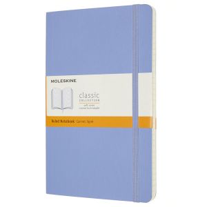 Carnet Moleskine Souple - 13x21 cm - Ligné - Bleu clair