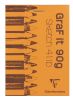 Bloc Papier Dessin Graf It Clairefontaine - A7 (7,4x10,5cm) - 80 feuilles - 90g/m²