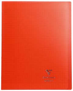 Cahier Clairefontaine Koverbook - 24x32 cm - 48 pages - Séyès - rouge