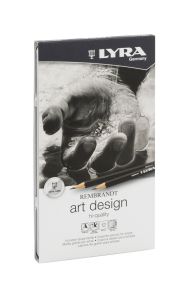 Crayons Graphite Lyra Rembrandt Art Design - 12 duretés - boîte de 12