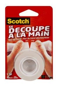 Ruban Adhésif Scotch découpe main 19mm x 25m