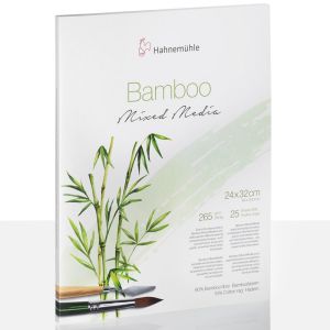 Bloc Papier Bambou Hahnemühle - 265g - 24x32 cm - 25 feuilles