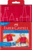 Tablier peinture Faber-Castell rouge 6-10 ans
