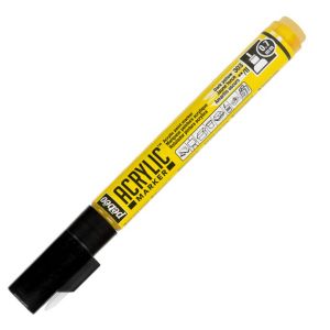 Marqueur Peinture Acrylique Pébéo - pointe fine 0,7 mm - jaune foncé