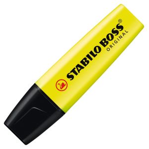 Surligneur Stabilo Boss - jaune fluo