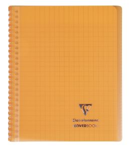 Cahier Clairefontaine Koverbook - 17x22 cm - 160 pages - Séyès - orange