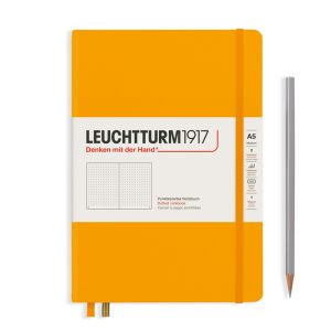 Carnet Leuchtturm rigide - 14,5x21cm - Rising sun - pointillé