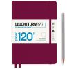 Carnet Leuchtturm Édition 120G rigide - 14,5x21cm - port red - blanc