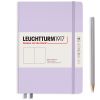 Carnet Leuchtturm rigide - 14,5x21cm - lilas - pages blanches