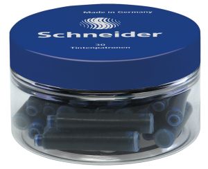 Pot de 30 Cartouches d'Encre Schneider - bleu royal