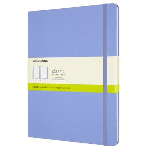 Carnet Moleskine Rigide - 19x25 cm - Pages blanches - Bleu clair