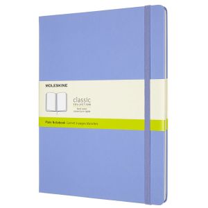 Carnet Moleskine Rigide - 19x25 cm - Pages blanches - Bleu clair