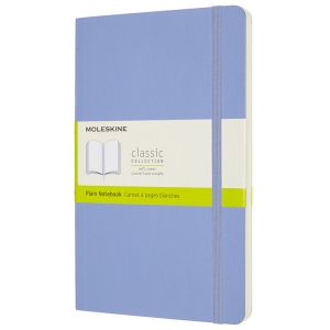 Carnet Moleskine Souple - 13x21 cm - Pages blanches - Bleu ciel