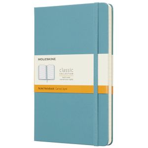 Carnet Moleskine Rigide - 13x21 cm - Ligné - Bleu récif