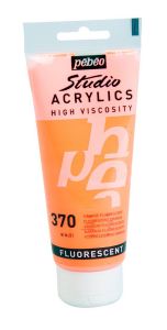 Peinture Acrylique Pébéo Studio - 100 ml - Fluo orange