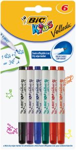 6 mini Feutres Velleda Bic Kids