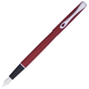 Stylo-Plume Diplomat Traveller - Rouge foncé - Plume moyenne