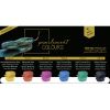 Aquarelle Finetec Premium - 6 godets - Couleurs perlescentes chroma
