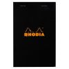 Bloc-Notes Rhodia black n°14 - 11x17 cm - 80 feuilles - petits carreaux