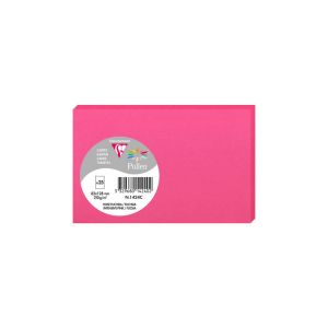 25 Cartes Pollen Clairefontaine - 82x128 mm - rose fuchsia