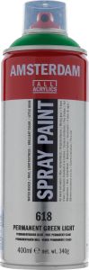 Bombe de Peinture Acrylique Amsterdam - 400ml - vert permanent clair