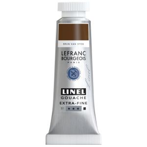 Gouache Extra-Fine Lefranc-Bourgeois - 14ml - brun Van Dyck