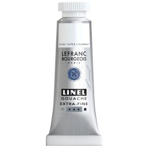 Gouache Extra-Fine Lefranc-Bourgeois - 14ml - blanc super couvrant