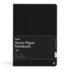 Carnet Papier Pierre Karst - Rigide - 14,8x21 cm - Noir - Pages blanches