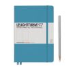 Carnet Leuchtturm rigide - 14,5x21cm - Azur - Pointillés