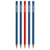 5 Crayons Graphite Leuchtturm Bauhaus - bleu et rouge - HB