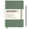 Carnet Leuchtturm souple - 14,5x21cm - olive - ligné