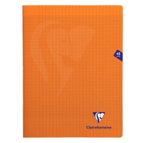 Cahier Clairefontaine Mimesys - 24x32 cm - 48 pages - Séyès - orange