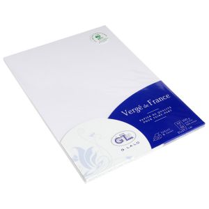 Papier Lalo Vergé de France - 50 feuilles A4 - 100g - blanc