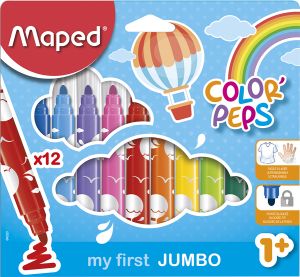 Étui de 12 Feutres Maped color pep's jumbo