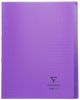 Cahier Clairefontaine Koverbook - 24x32 cm - 96 pages - petits carreaux  violet